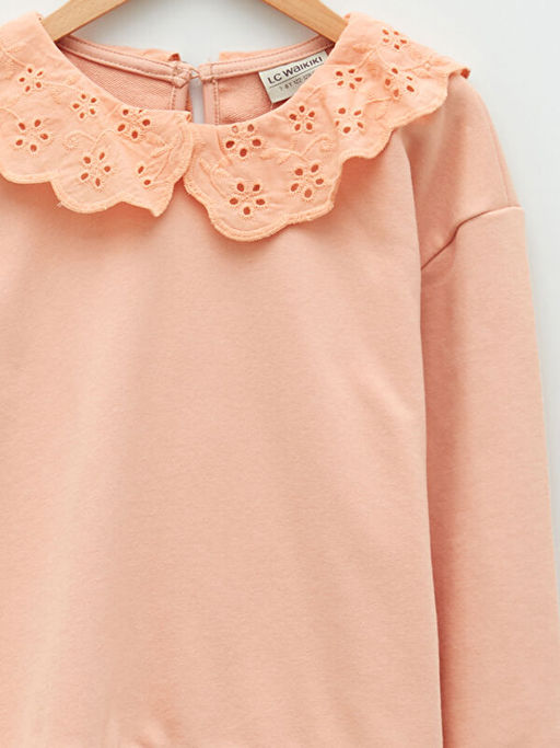 Bisiklet Yaka Basic Uzun Kollu K?z ?ocuk Sweatshirt - Waikiki фото 3