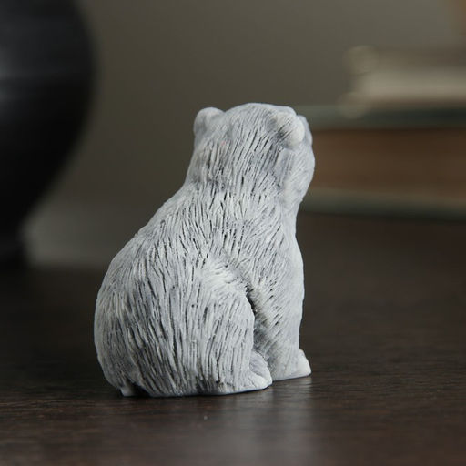 Фигурка «Медвежонок сидит», мраморная крошка, 4.5 см