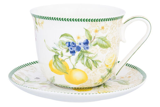Чайная пара 2 пр. 450 мл 14*11*8,5 см Лимоны NEW BONE CHINA - Elan gallery фото 3