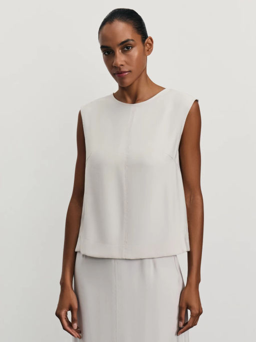 Топ из вискозы прямого кроя / Zarina  фото 3