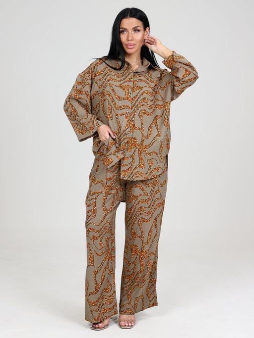 077 ЖЕНСКИЙ КОСТЮМ (брюки) (Серый) - А-дина фото 2