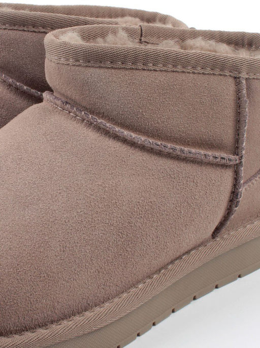 04-PF8300-4 GRAY/BEIGE Угги женские (натуральная замша, 100% шерсть)