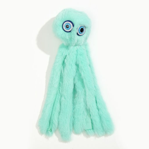 Игрушка для кошек Осьминожек из искусственного меха , до 19 см, мятная - Пижон фото 4