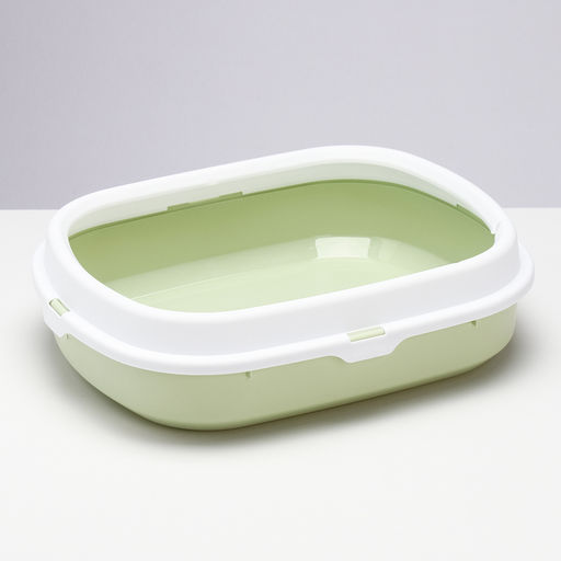 Туалет с бортом 40×34×11 см, зелёный