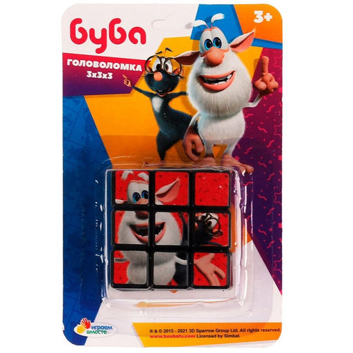 Играем вместе. Логическая игра "Кубик. Буба" с картинками 3х3, блист.11*17*10 арт.ZY896242-R8