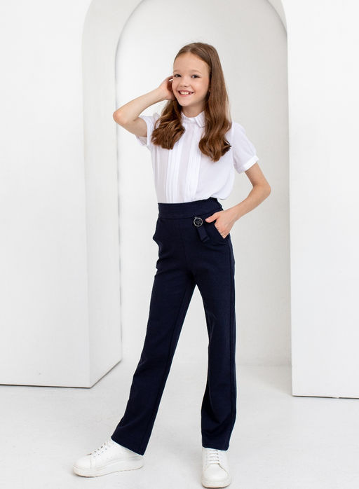 19121(22-27) Брюки школьные для девочки - Kiko фото 2