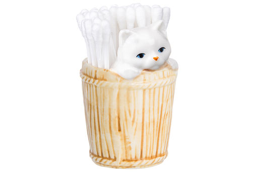 Вазочка п/зубоч. 5,5*5,3*8 см 65 мл Кошечка в кадушке цветная - Elan gallery фото 10