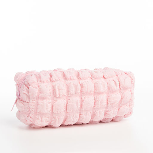 Косметичка на молнии женская, с подкладом, розовая - Simaland фото 2