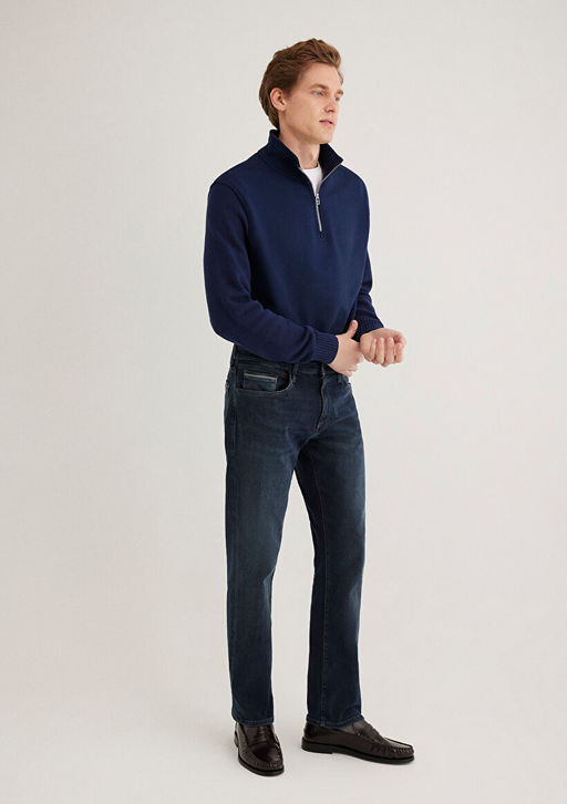 Martin Mavi Premium Gece Mavisi Jean Pantolon  фото 2