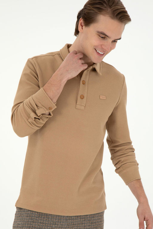 Мужская толстовка песочного цвета Неожиданная скидка в корзине - U.s. polo assn фото 3