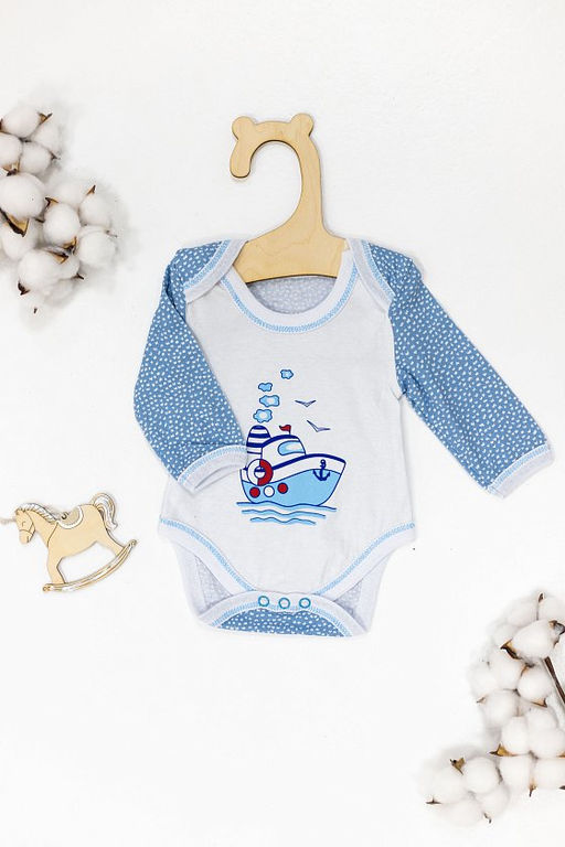 Боди для мальчика с принтом 41402МХПрц Набивка