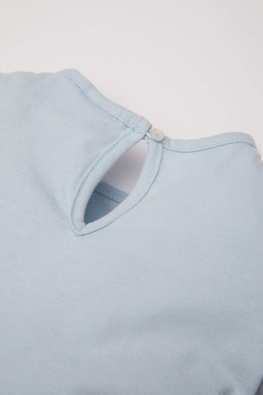 Платье с длинными рукавами Холодное сердце для маленьких девочек - Defacto фото 3