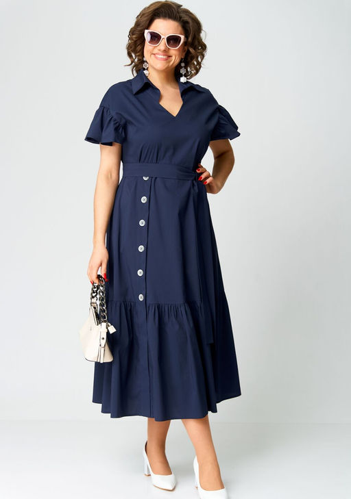 Платье EVA GRANT 7325В темно-синий