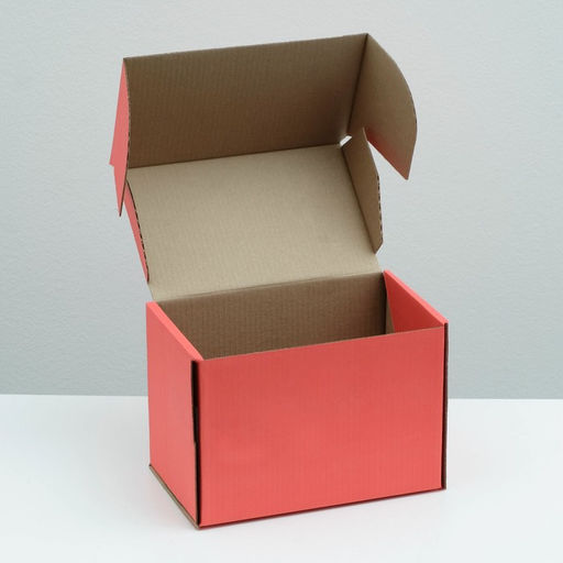 Коробка самосборная, красная, 26,5 х 16,5 х 19 см - UPAK LAND фото 3