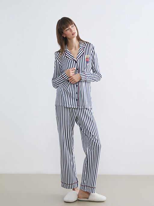 Ay? Teddy Bask?l? Kad?n Pijama ?st