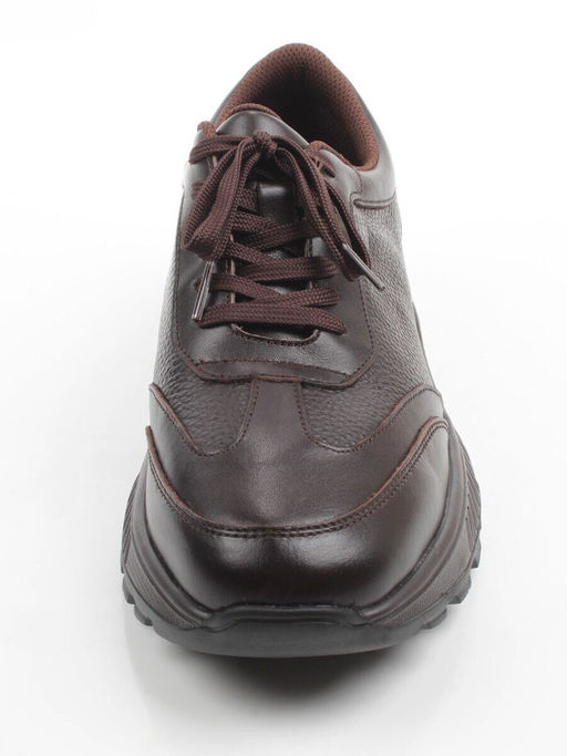 03-23192 BROWN Кроссовки мужские (натуральная кожа)