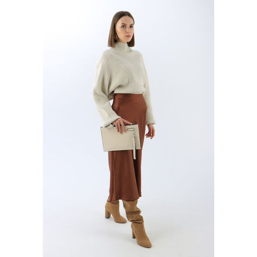 Сумка-клатч на молнии, цвет молочный - Simaland фото 4