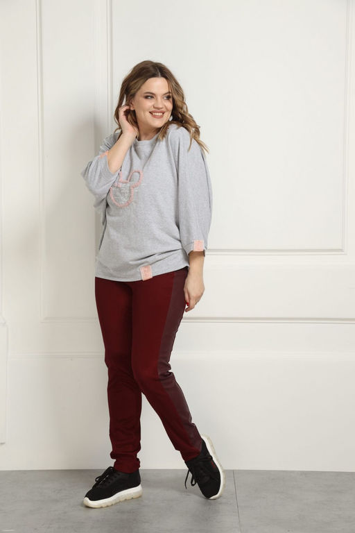 Брюки AMORI 5141 вишневый  фото 2