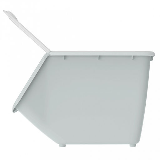 Контейнер для продуктов 10,5л, 33,7х23,8х21,7см, откидная крышка с отверстиями, полипропилен, серый (Россия) - Домашняя мода фото 3