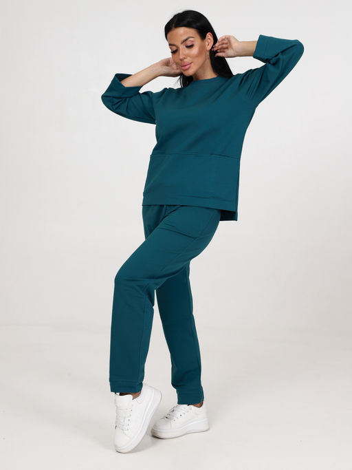 2305 ЖЕНСКИЙ КОСТЮМ (Петроль) - А-дина фото 4