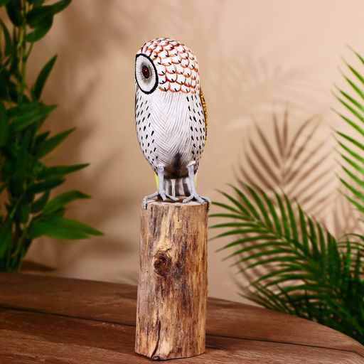 Сувенир «Филин», 13×8×27 см, дерево албезия