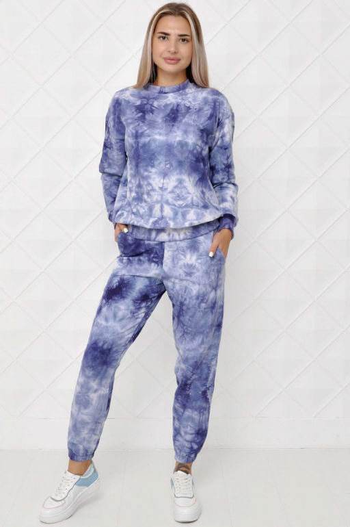 Арт. 2336 Костюм с брюками женский 44-52 (5 шт) Цвет:верх-сирень, низ-сирень - Калинка фото 9