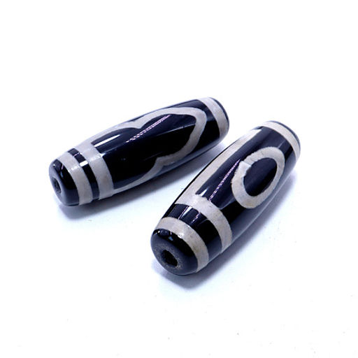 Бусина Дзи уп-2шт 1 глаз символизирует высокий статус, силу, власть, карьерный рост