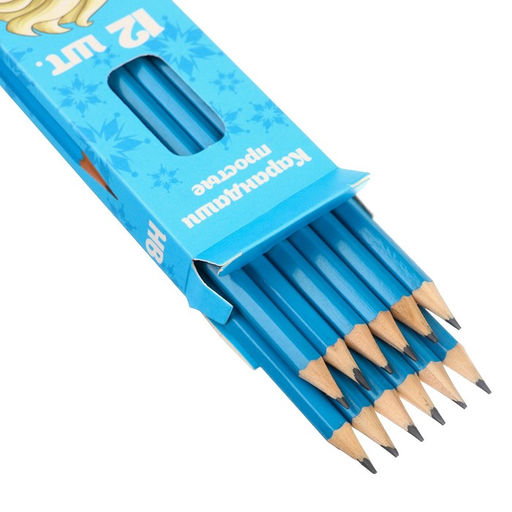 Карандаш чернографитный, набор 12 штук, Холодное сердце - Disney фото 6