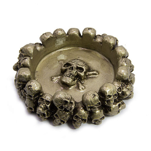 Пепельница Черепа символизирует защиту от внезапной смерти d-10см ХРУПКОЕ