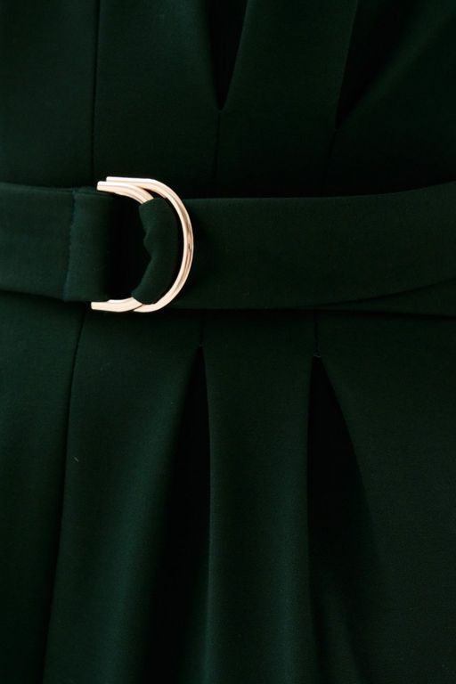 Платье со спущенной линией плеча Selena (Цвет: Темно-зелёный) - Morozov Amavie фото 6