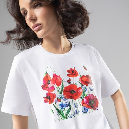 Футболка прямого кроя Великолепна уже утром - Charutti фото 3