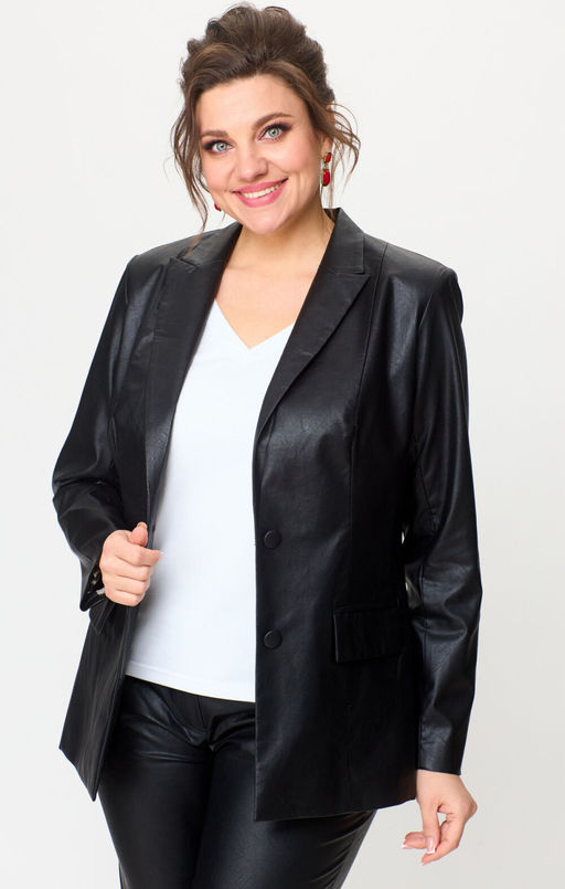 Костюм БелЭльСтиль 412/586 кожа черная фото 2