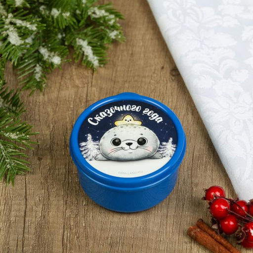 Ланч - бокс новогодний Тюлень, 150 мл