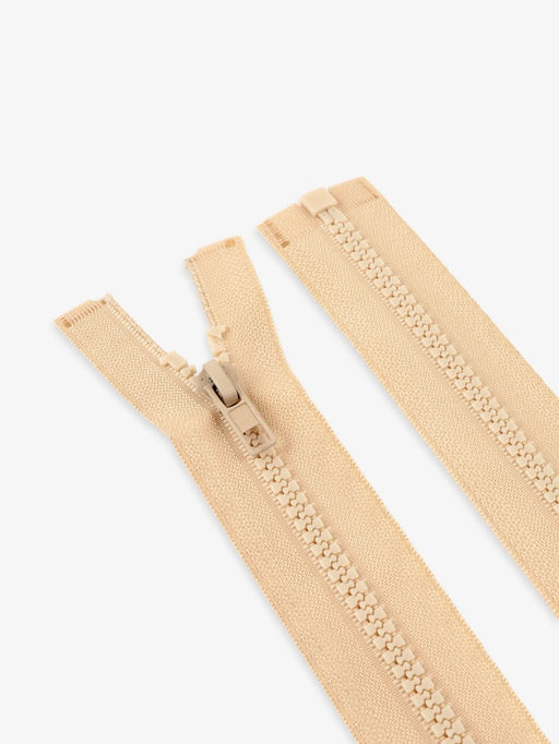 Цена за 10 шт. Молния «Трактор», №5, разъёмная, замок автомат, 80 см, бежевая