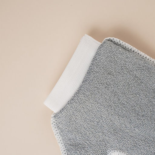 Мочалка-варежка массажная SL Home «Ортика», хлопок, 20×17 см, серая