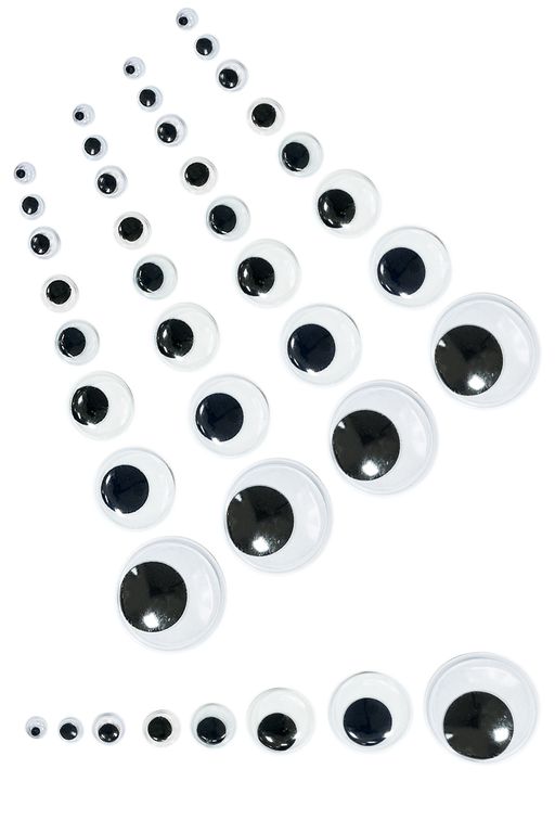 Фурнитура Глазки самоклеящиеся 14 мм (100 шт) SF-7349 - Больше подарков фото 2