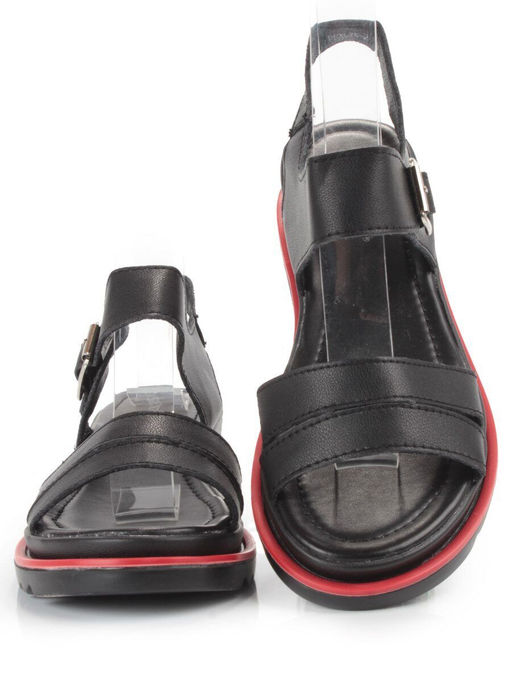 08-PEXL76-2 BLACK Босоножки женские (натуральная кожа) - Фабричный китай фото 8