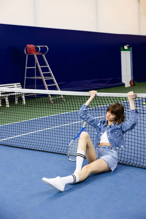 Джинсовый укороченный жакет - Incity фото 6