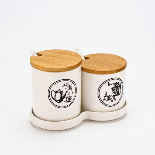 Банки для хранения сыпучих продуктов Для чая и кофе: 250 мл, 400 мл - Дорого внимание фото 2