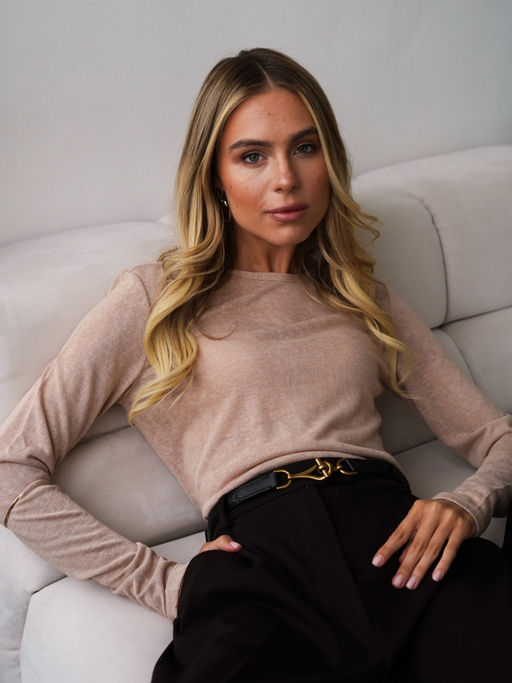 Полупрозрачный лонгслив- паутинка Binita