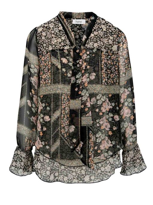 Блузка, черно-пестрая - Heine фото 2