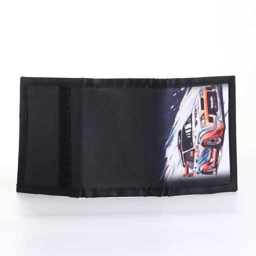 Кошелёк детский «Дрифт» Выбражулька, на липучке, чёрный