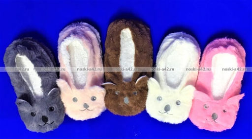 Цена за 2 пар. 2 ПАРЫ - ПОДАРОЧНЫЙ НАБОР Носки-тапочки с мехом Мордочки ЖЕНСКИЕ 38-41 (длина подошвы 24-25 см) - For you фото 9