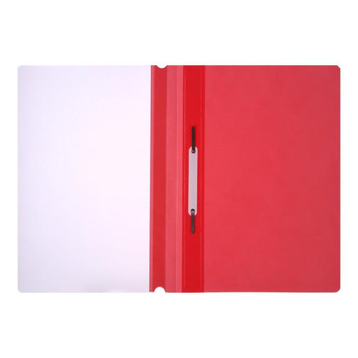 Цена за 50 шт. Папка-скоросшиватель Calligrata, А4, 120 мкм, розовая, прозрачный верх