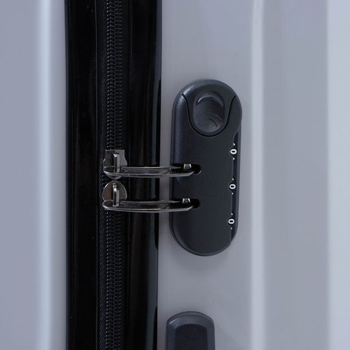 Чемодан большой 28, кодовый замок, цвет серебристый - Simaland фото 7