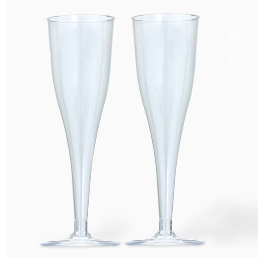 Цена за 6 шт. Бокал для шампанского одноразовый пластиковый, 150 мл