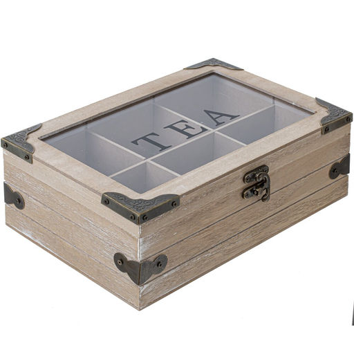 Шкатулка для чайных пакетиков, L24 W16,5 H8,5 см - Remeco фото 2