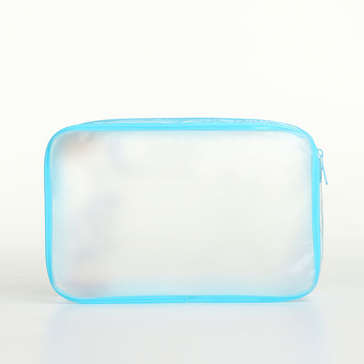 Косметичка на молнии для бассейна, с принтом Enjoy, голубая - Simaland фото 2