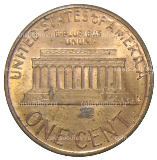 Монета 1 цент 1987 года США