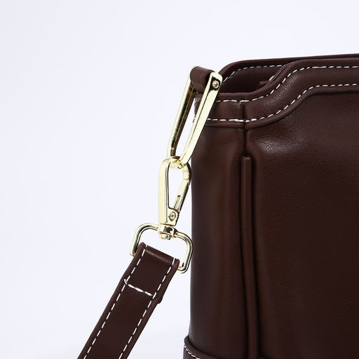 Сумка кросс-боди на молнии, цвет коричневый - Simaland фото 7